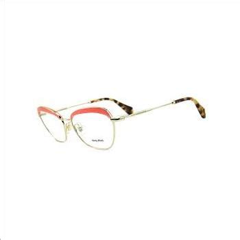 MIU MIU “VMU 51N” Pink & Gold Eyeglasses 